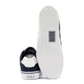 Ralph Lauren Hanford III Baskets Bleues En Cuir Pour Hommes