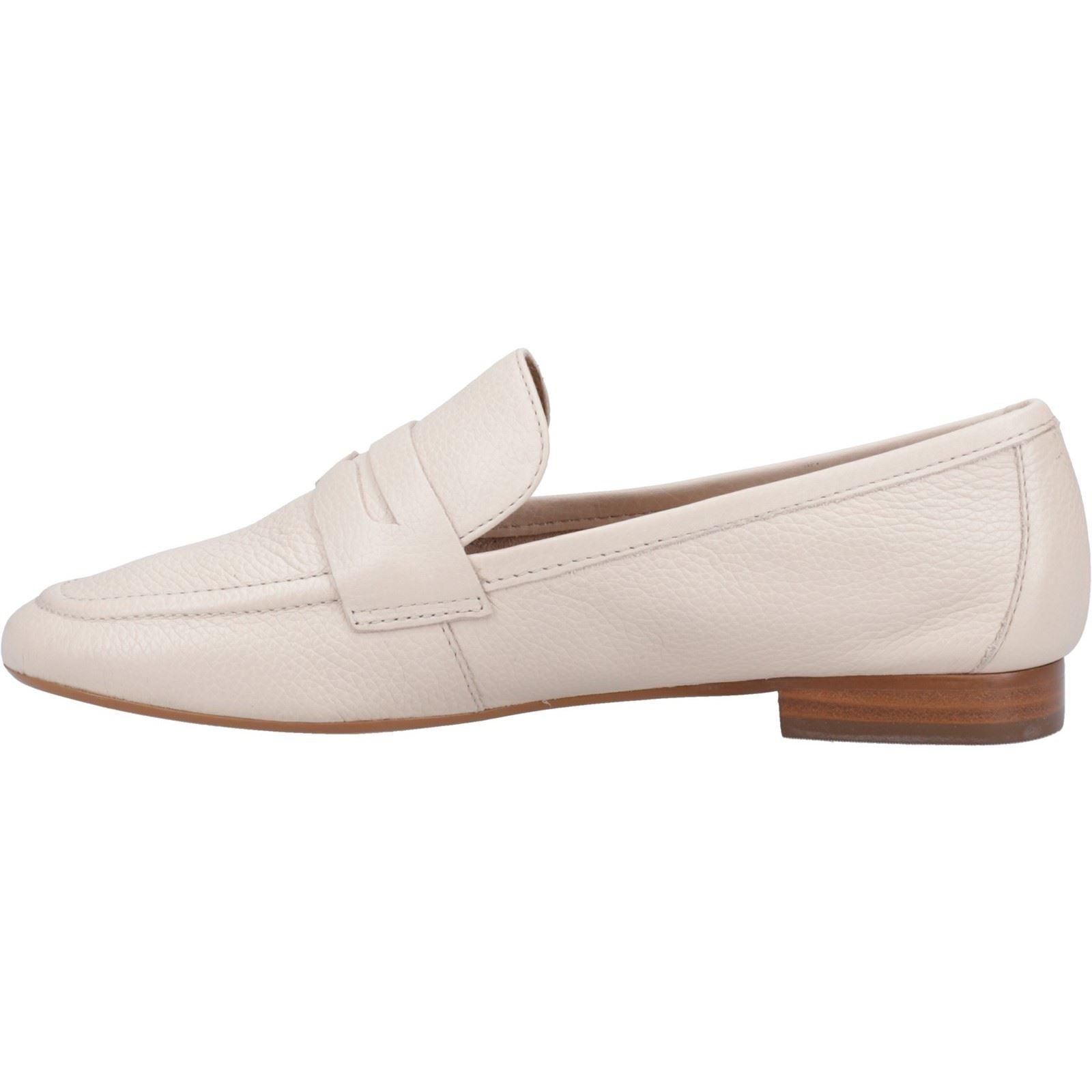 Dune Gianetta Mocassins En Cuir Pour Femmes Écru