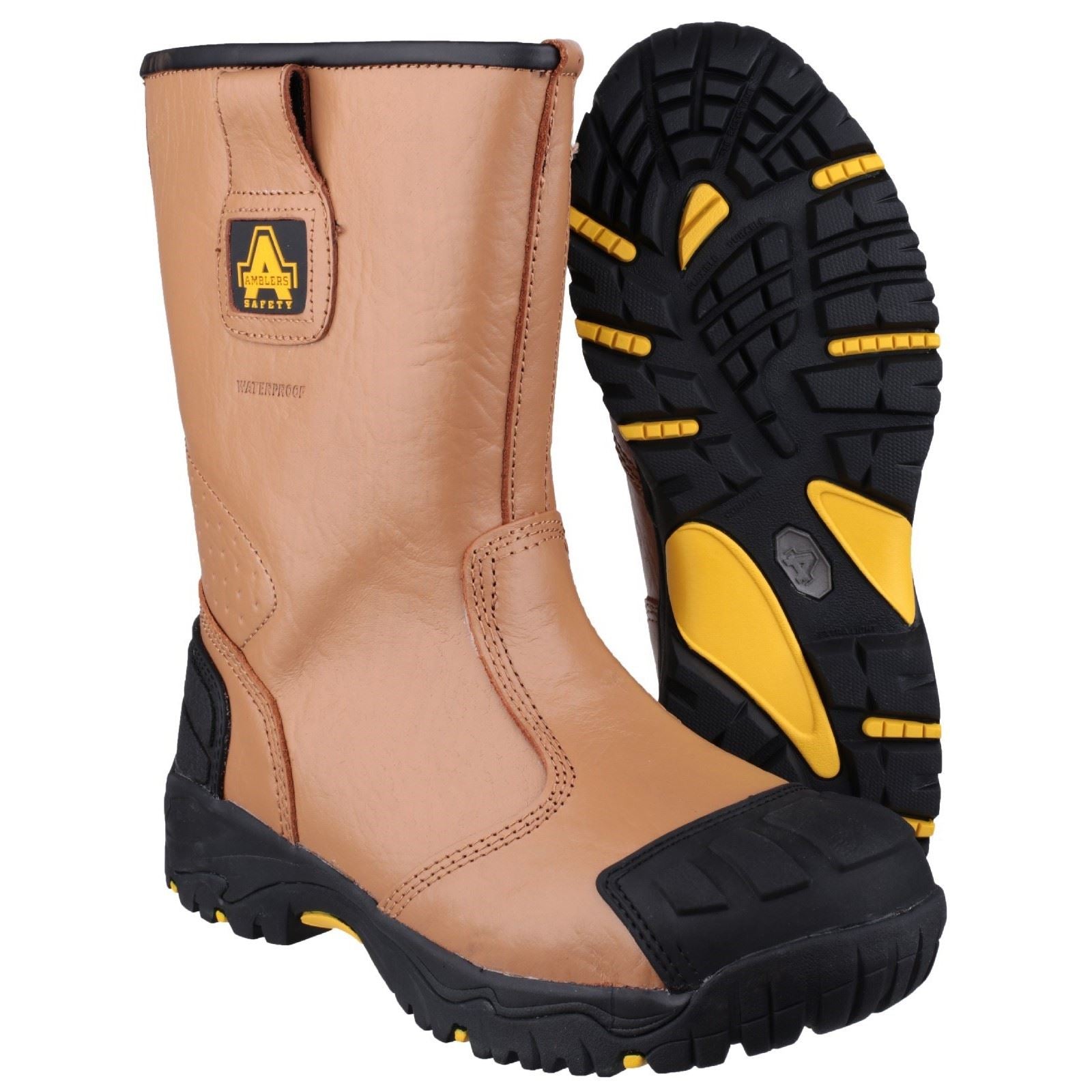Amblers Safety Bottes De Sécurité En Cuir Tan Fs143