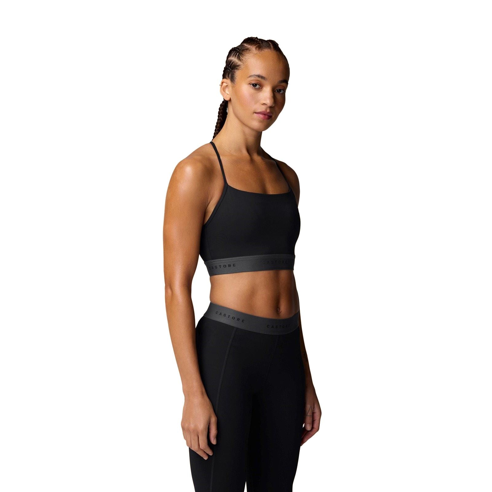 Castore Low Support Sports Bra Soutien Gorge De Sport Noir Pour Femme En Polyester