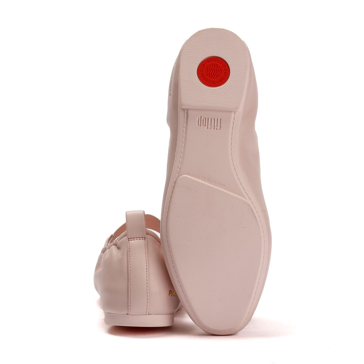 FitFlop X Pantone Delicato Mary Jane Chaussures En Cuir Roses Pour Femmes