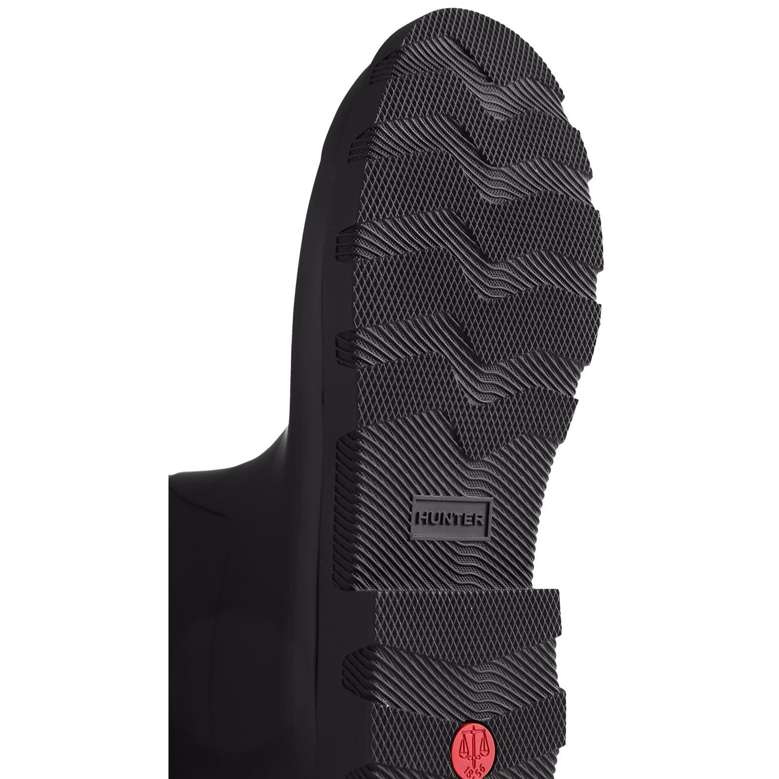 Hunter Downpour Tall Boot Bottes En Caoutchouc Noires Pour Femmes
