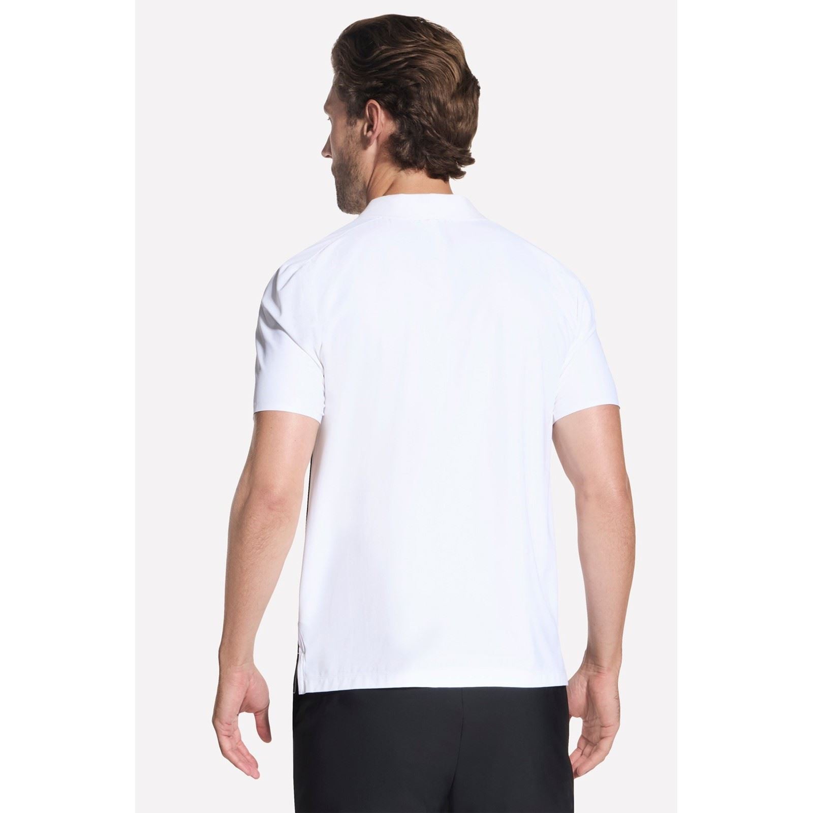 Skechers Skechers Ace Tour Polo Polo Ace Tour En Polyester Pour Homme Chemise Polo Blanche