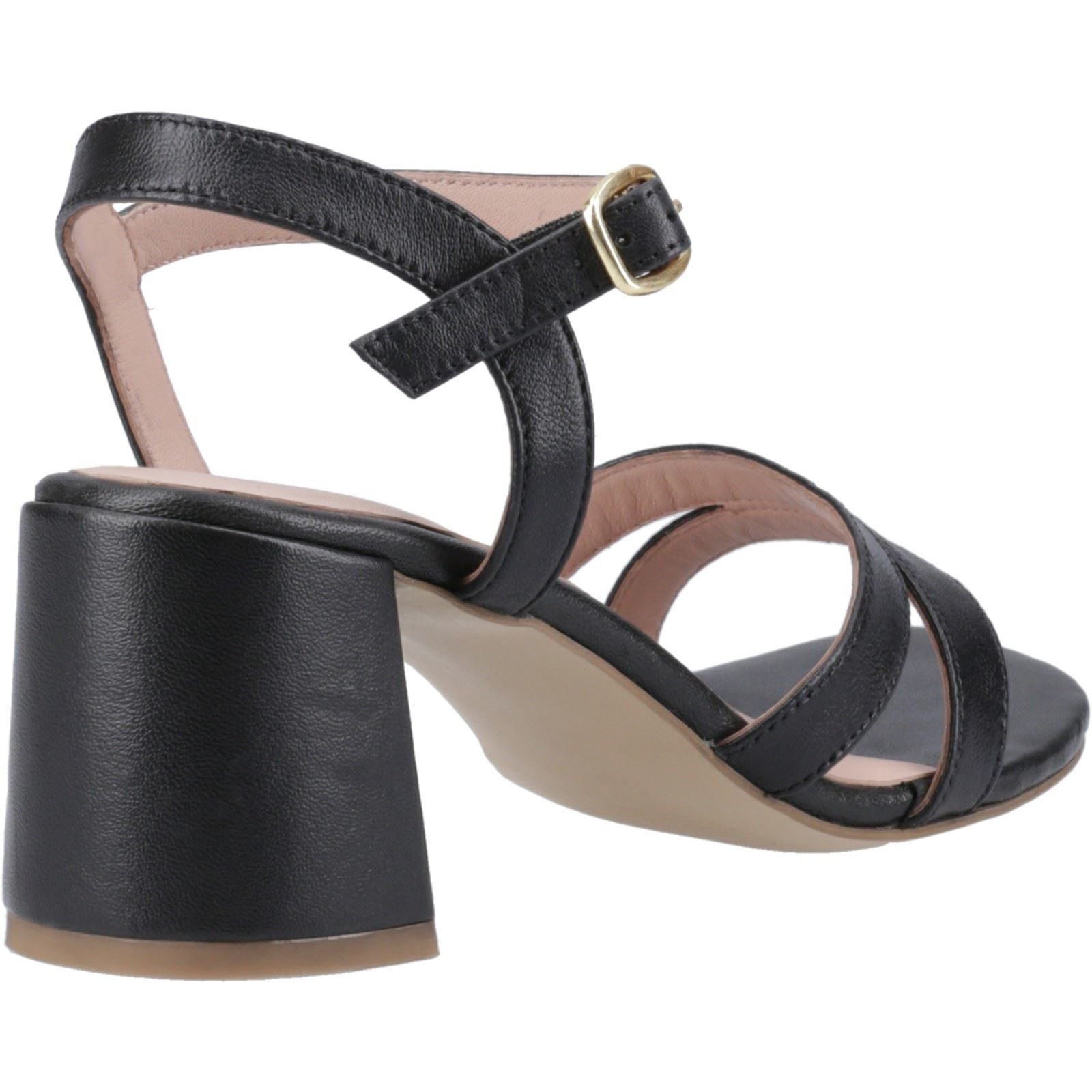 Hush Puppies Nalani Sandales Noires Pour Femmes En Cuir