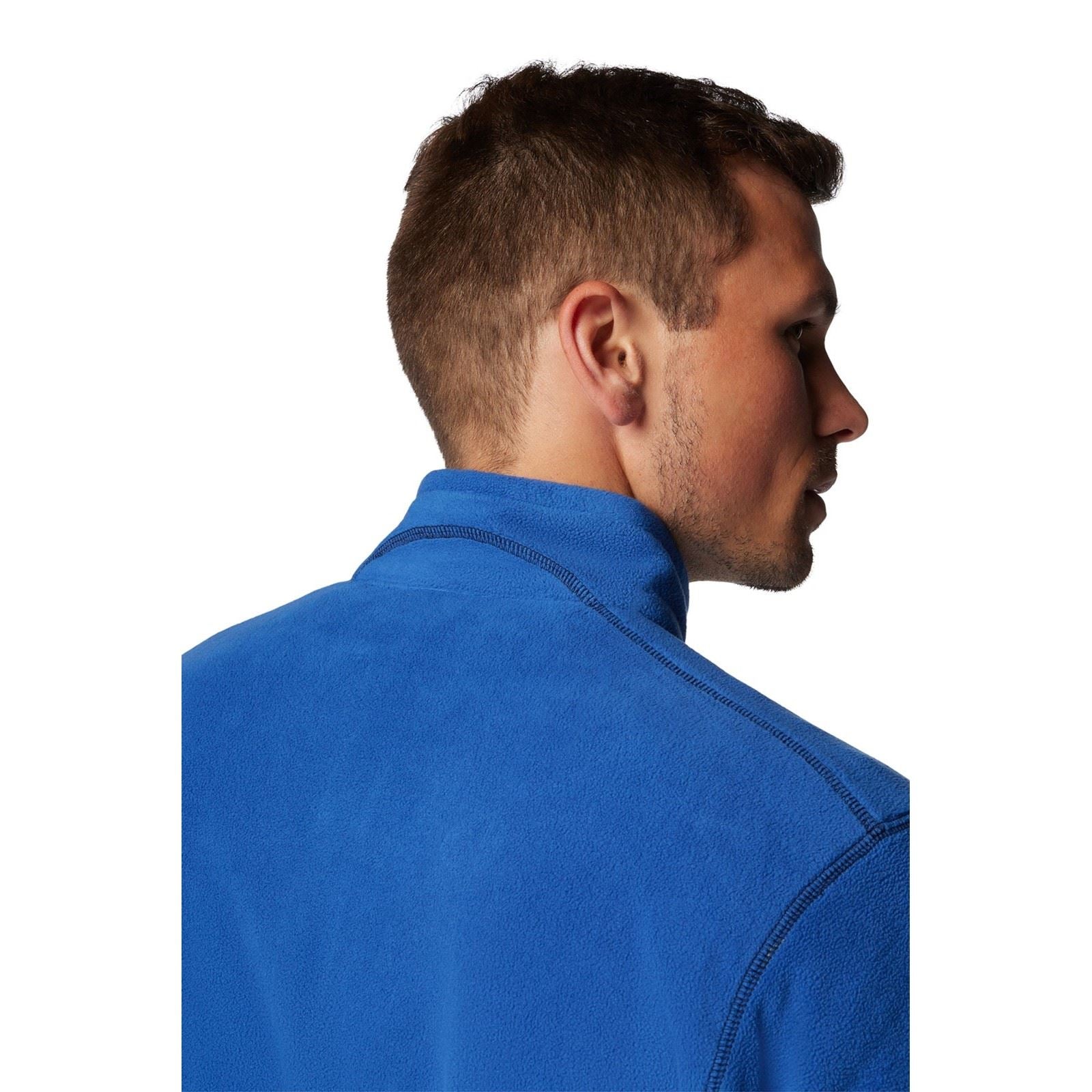 Columbia Klamath Range II Half Zip Veste En Polaire Bleue Pour Homme