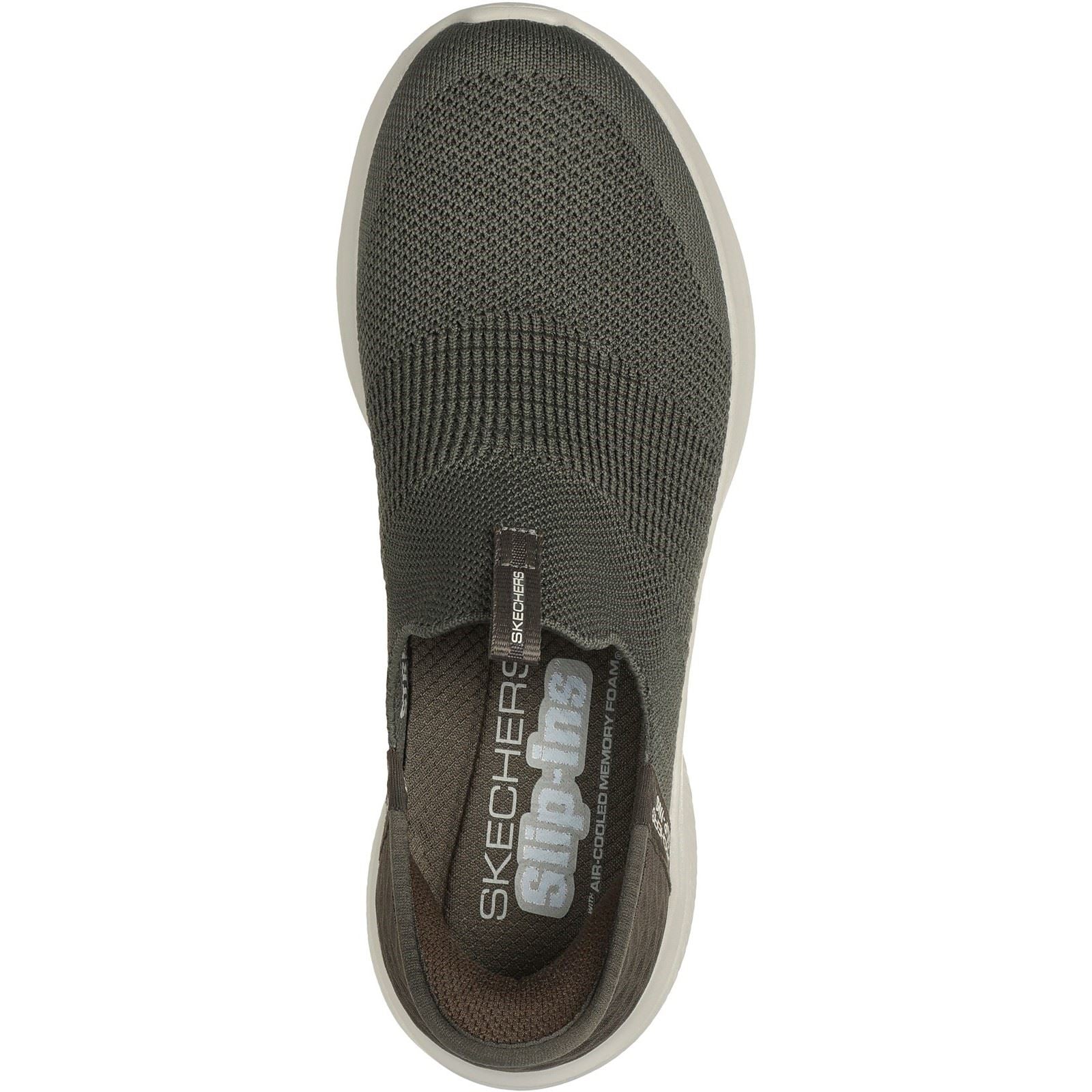 Skechers Ultra Flex 3.0 Cozy Streak Baskets En Toile Pour Femmes, Couleur Olive