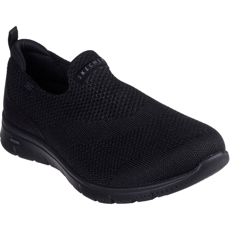 Skechers Arch Fit Refine 2.0 Cascade Baskets Noires Pour Femmes En Toile