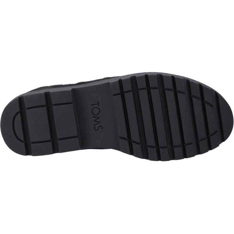 TOMS Griffin Bottes Noires En Cuir Pour Hommes