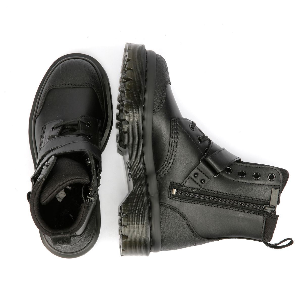 Dr. Martens 1460 Bex Tech Bottes Noires En Cuir Pour Femmes