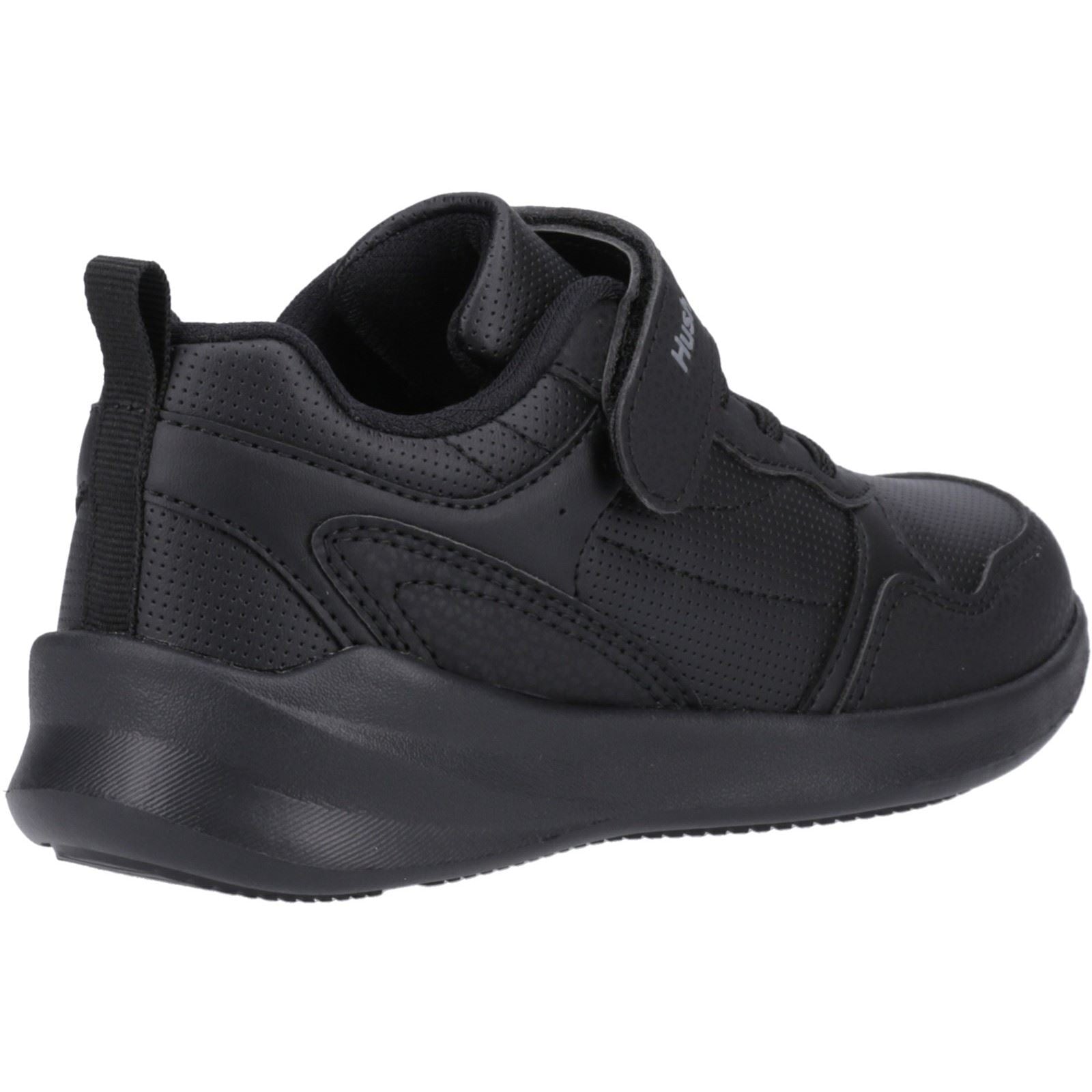 Hush Puppies Marling Bungee Lace Senior Chaussures En Polyuréthane Noires
