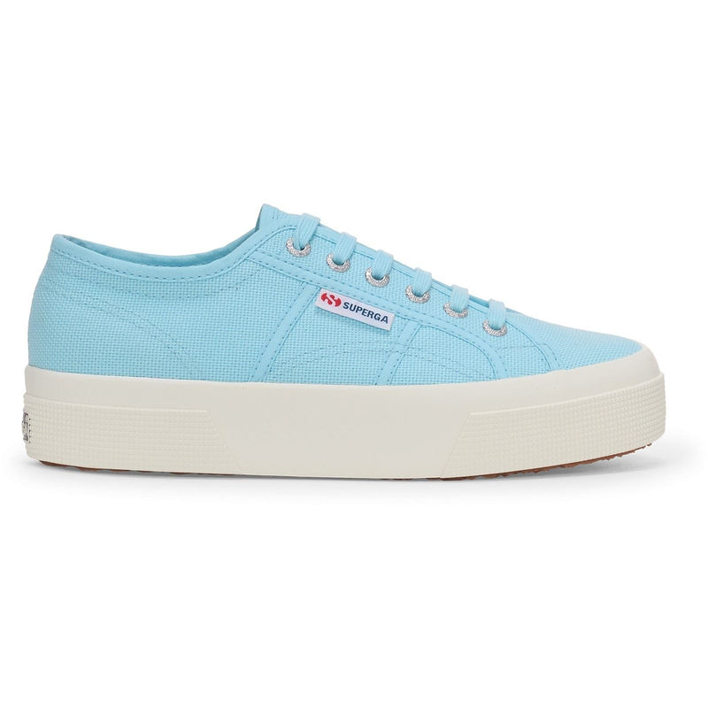 Superga 2740 PLATFORM Sneakers En Coton Pour Femme Crystal Azul