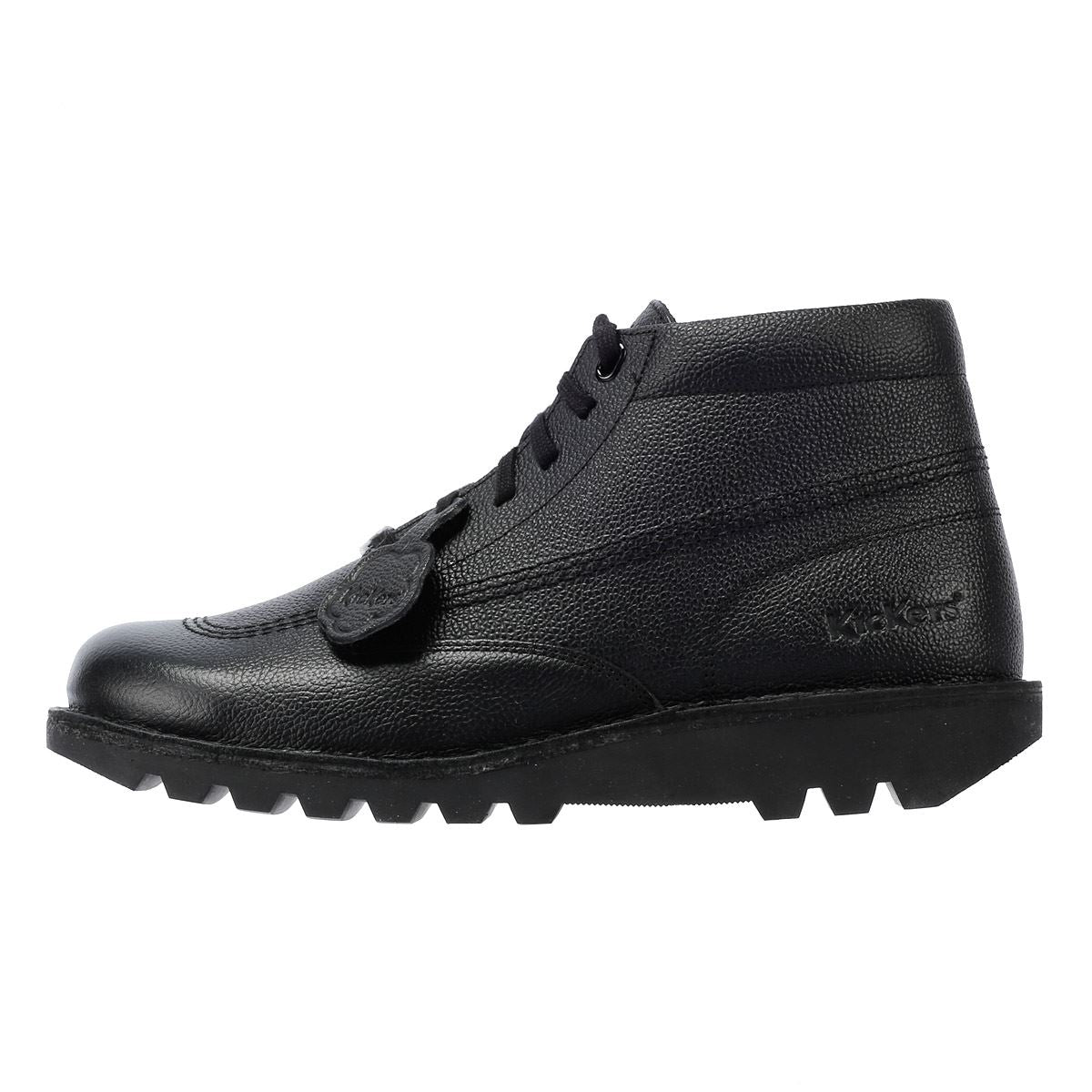 Kickers Kick Hi Tumble Bottes Noires En Cuir