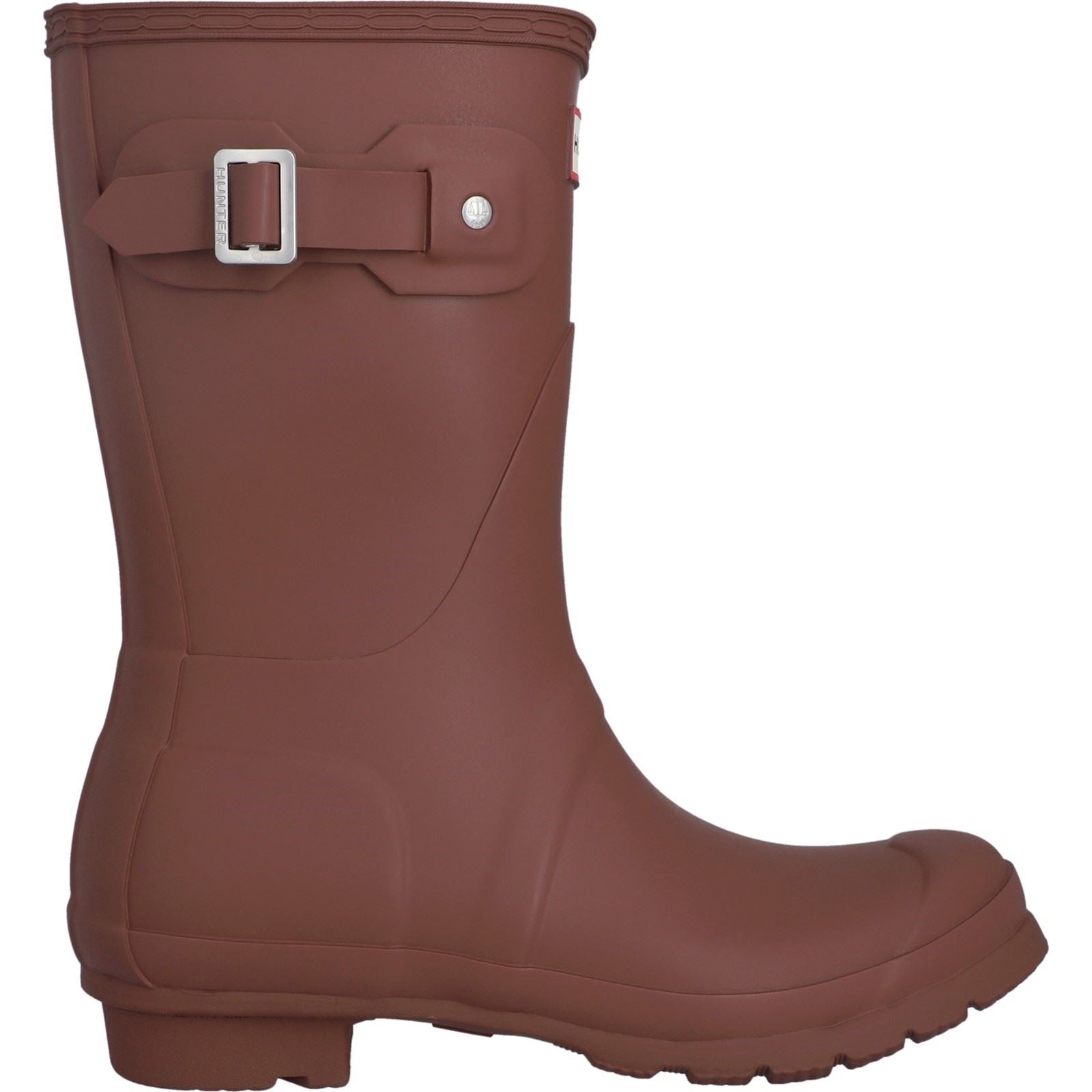 Hunter Original Short Bottes De Wellington En Caoutchouc Pour Femmes Merlot