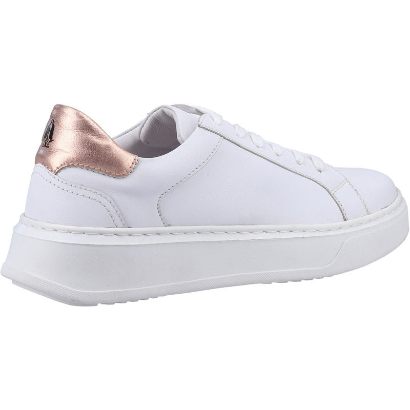 Hush Puppies Camille Baskets Blanches En Cuir Pour Femmes