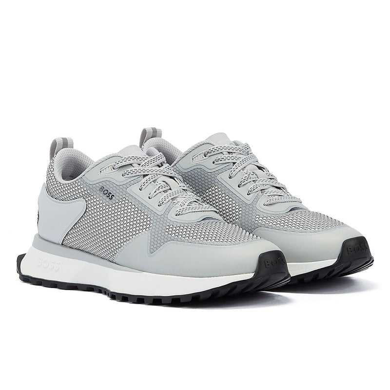 Boss Baskets Blanches Pour Hommes En Maille Jonah Running