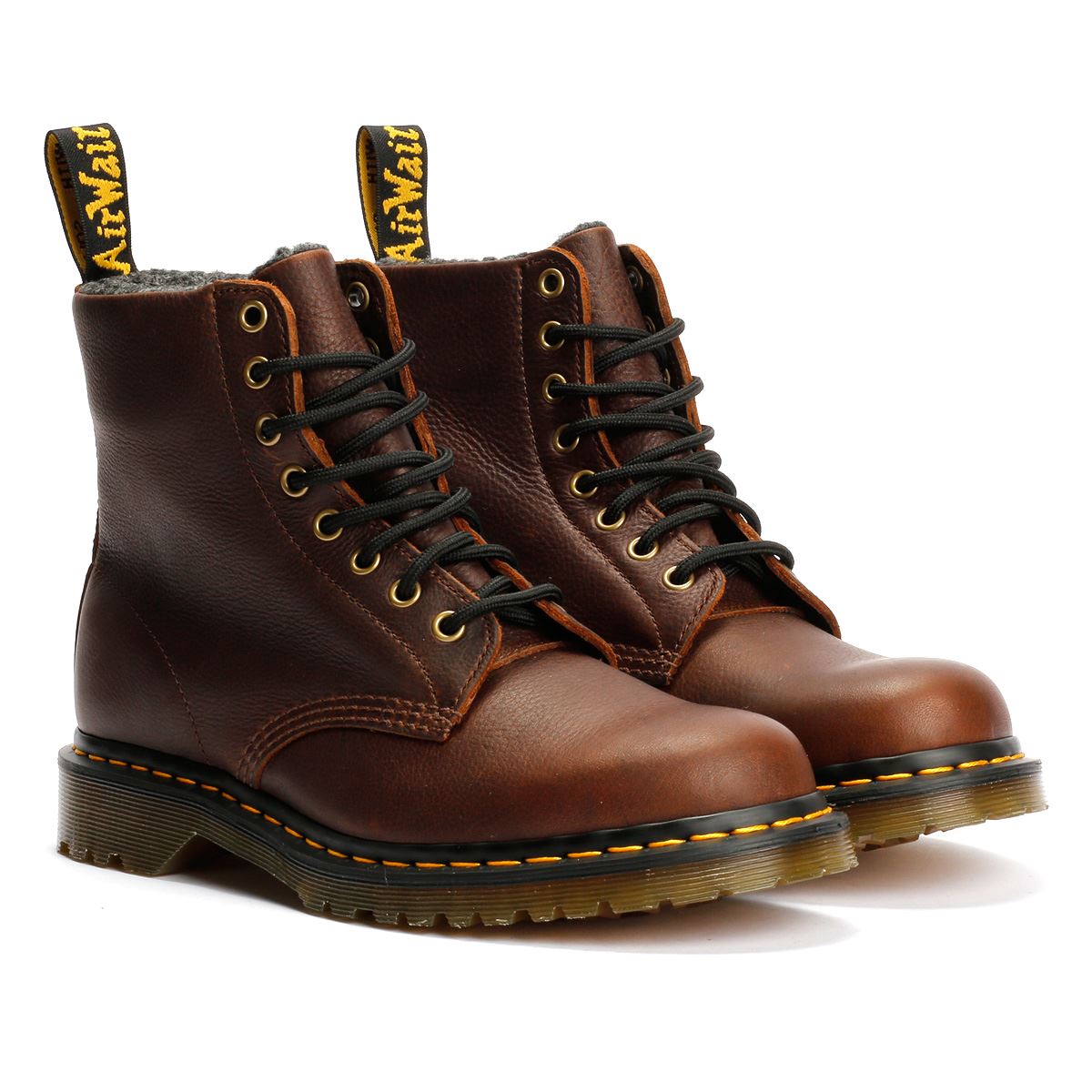 Dr. Martens 1460 Pascal Warm Lined 8 Eye Bottes En Cuir Marron