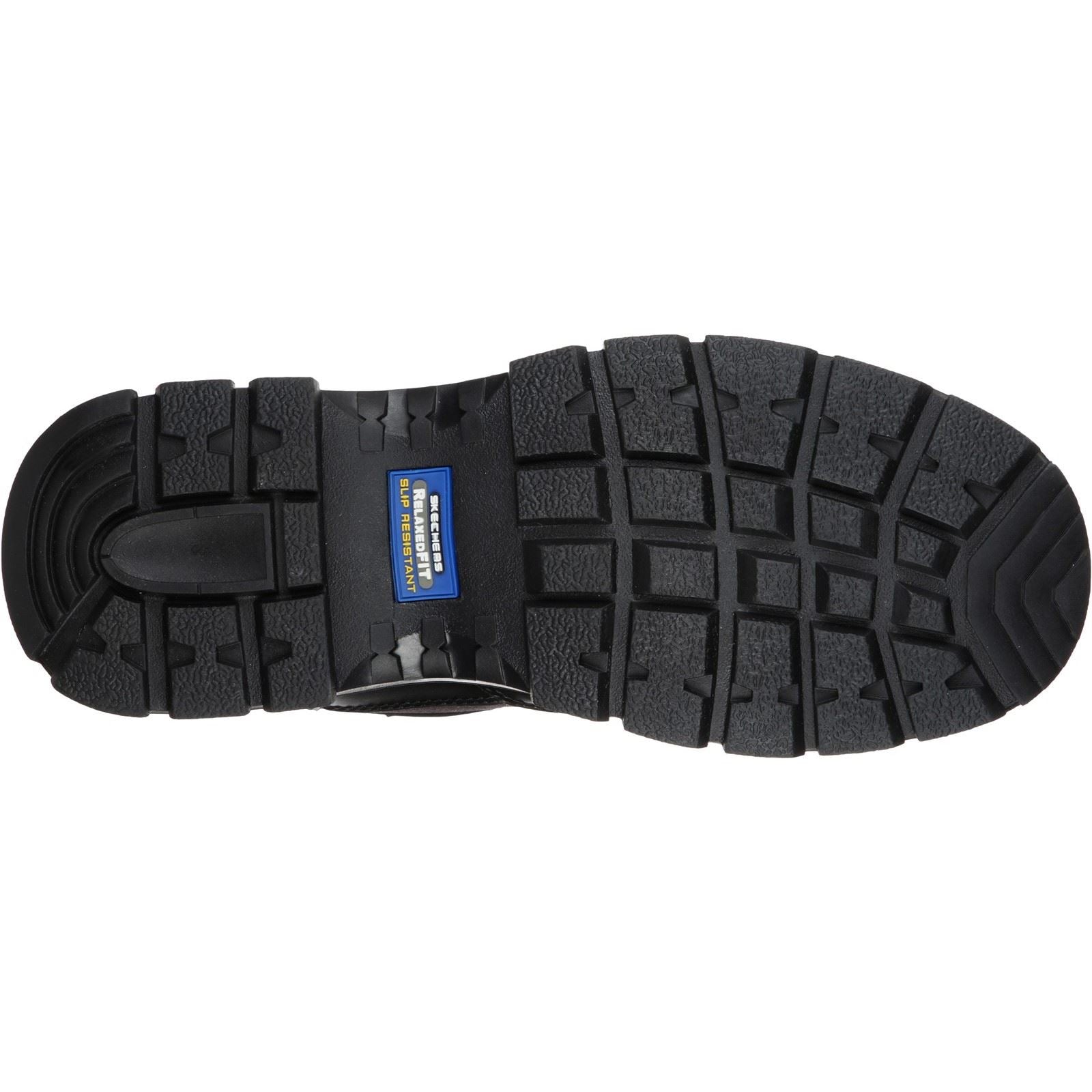 Skechers Workwear Wascana Benen WP Tactical Bottes De Sécurité En Cuir Pour Hommes Noires