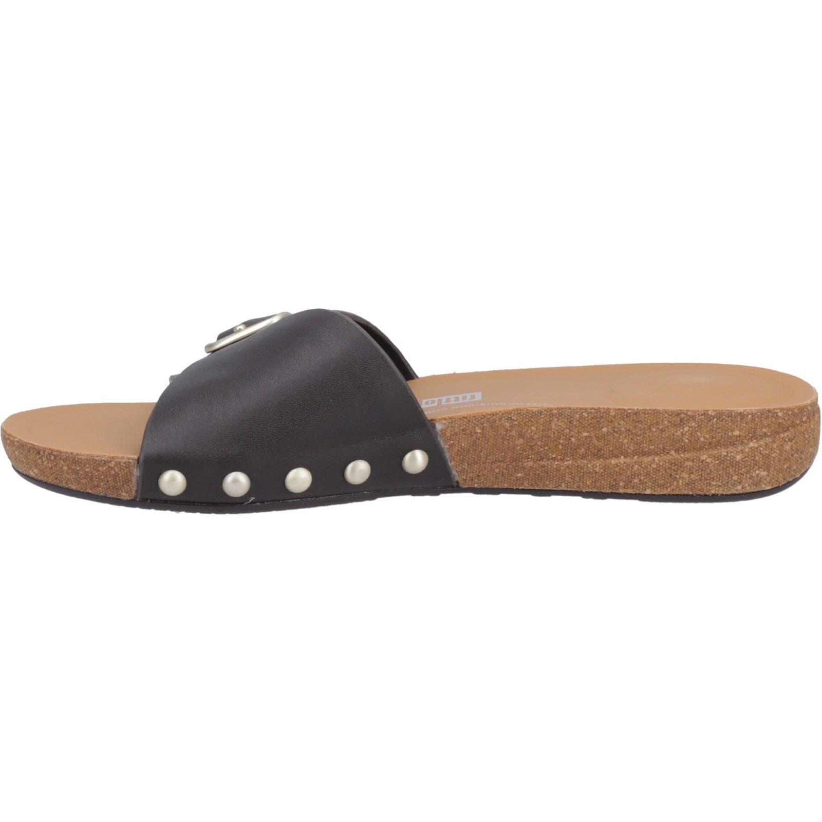 Fitflop iQushion Adjustable Buckle Sandales En Cuir Pour Femmes Marron Chocolat