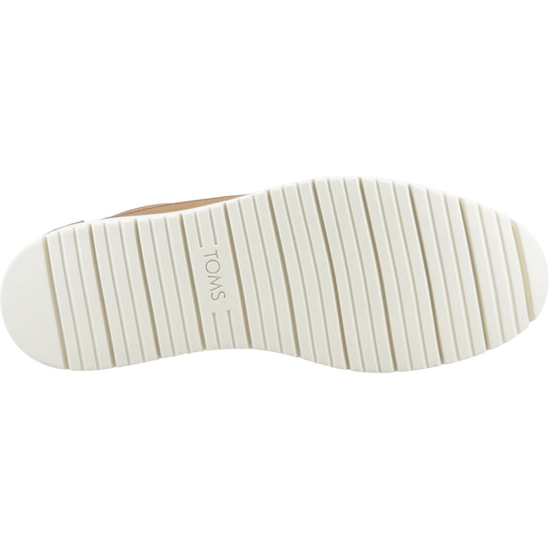 TOMS TRVL LITE Forrest Chaussures En Cuir Pour Homme À Lacets De Couleur Beige.