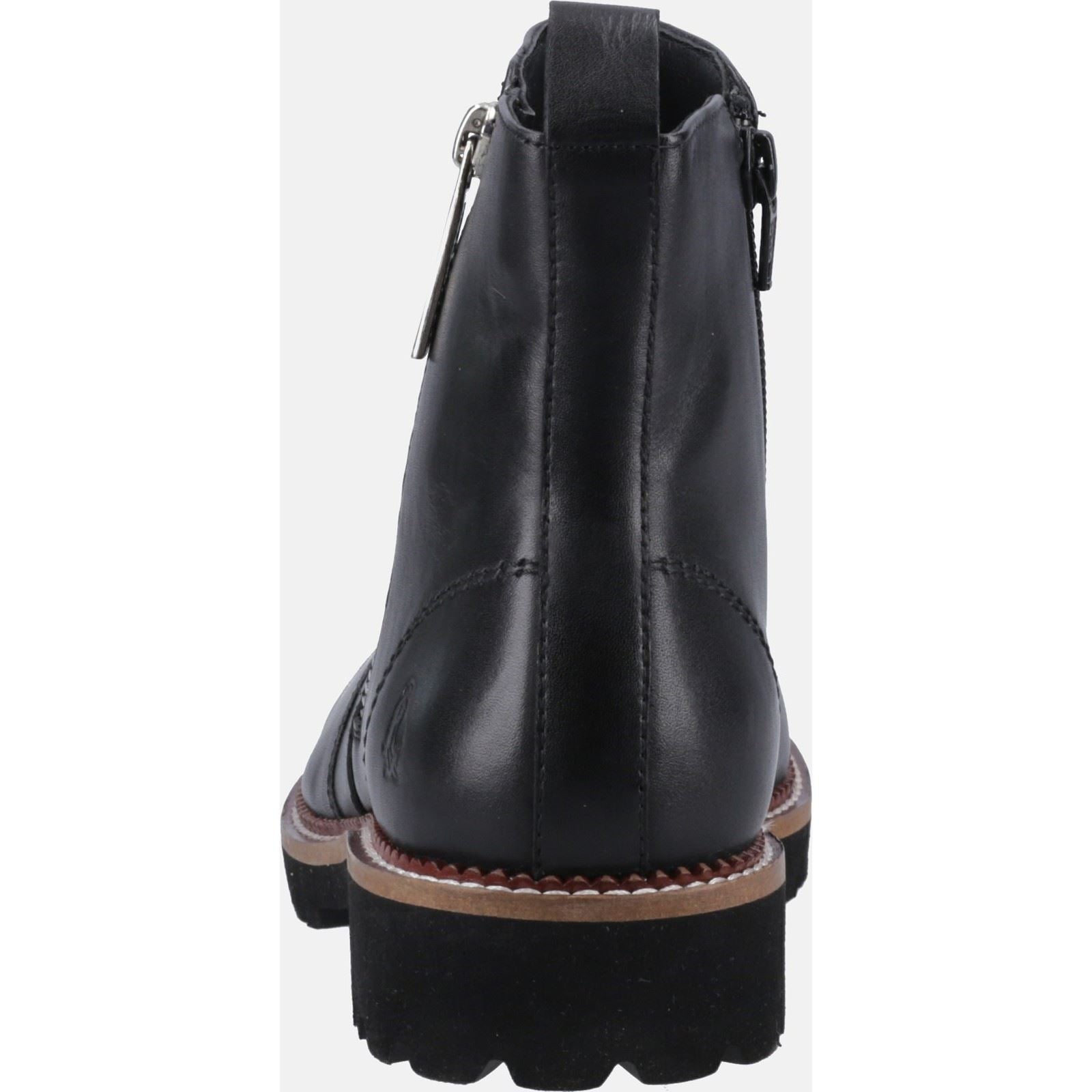 Hush Puppies Grace Zip Bottes En Daim Noir Pour Femmes