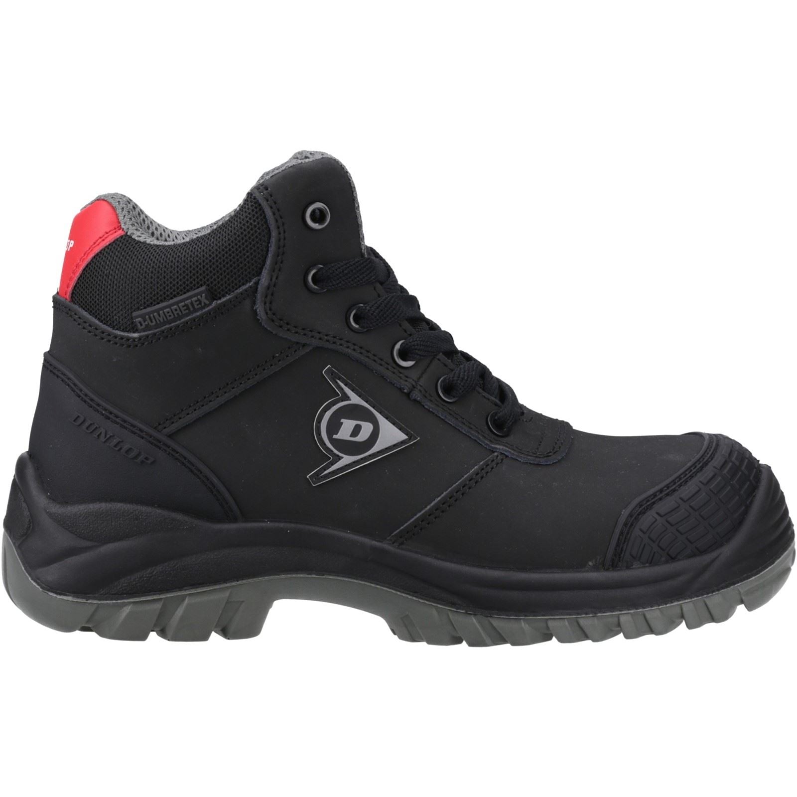 Dunlop First One Adv Titan Bottes De Sécurité Nubuck Pour Hommes Noires/Rouges