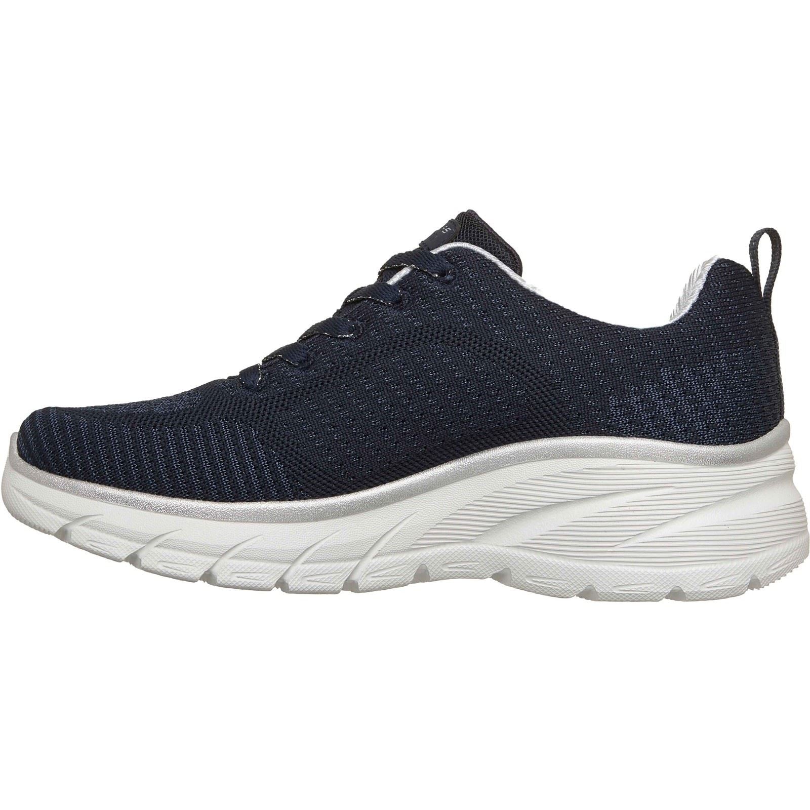 Skechers Fashion Fit 2.0 Baskets En Polyester Pour Femmes Bleu Marine/Argent