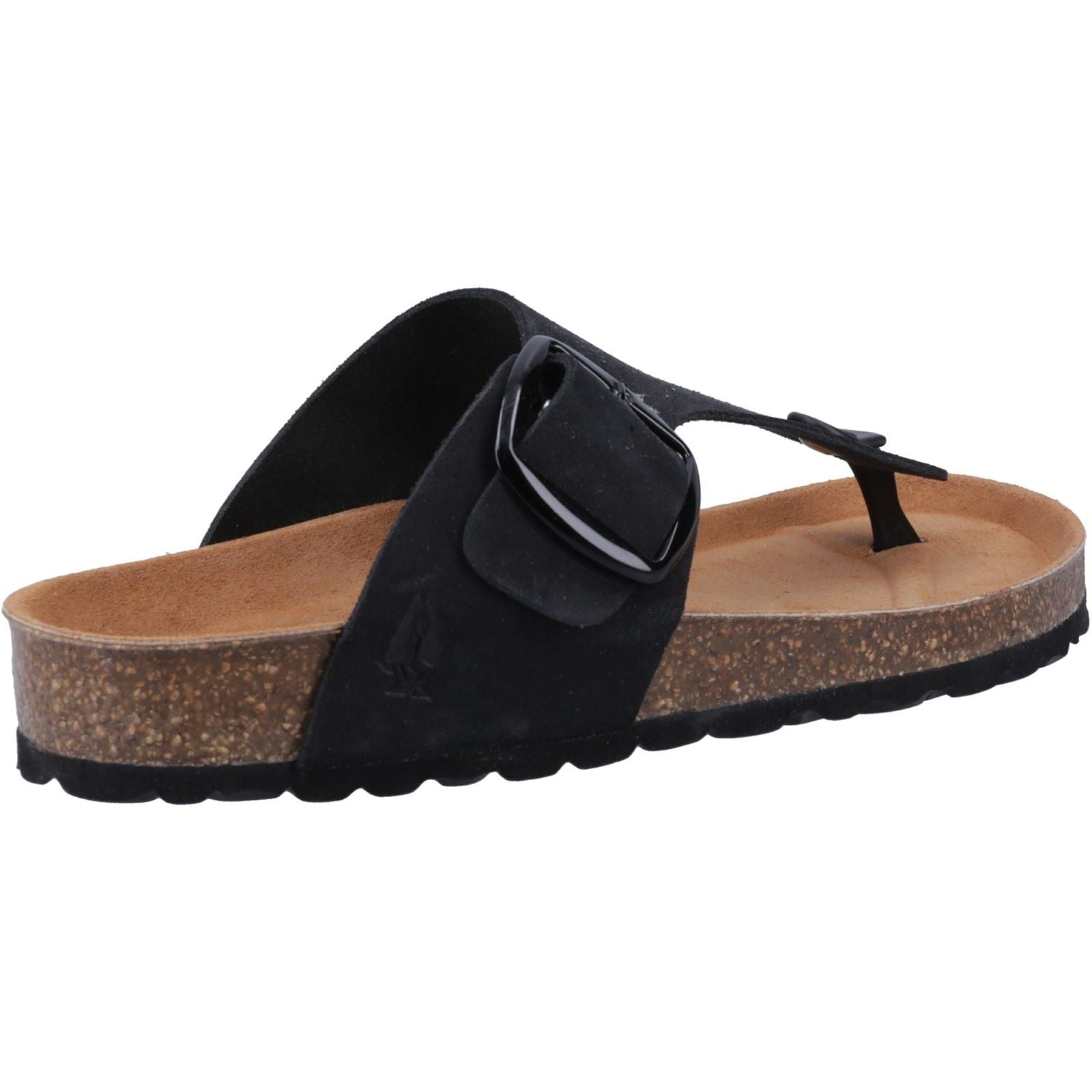 Hush Puppies Billie Sandales Noires Pour Femmes En Suède