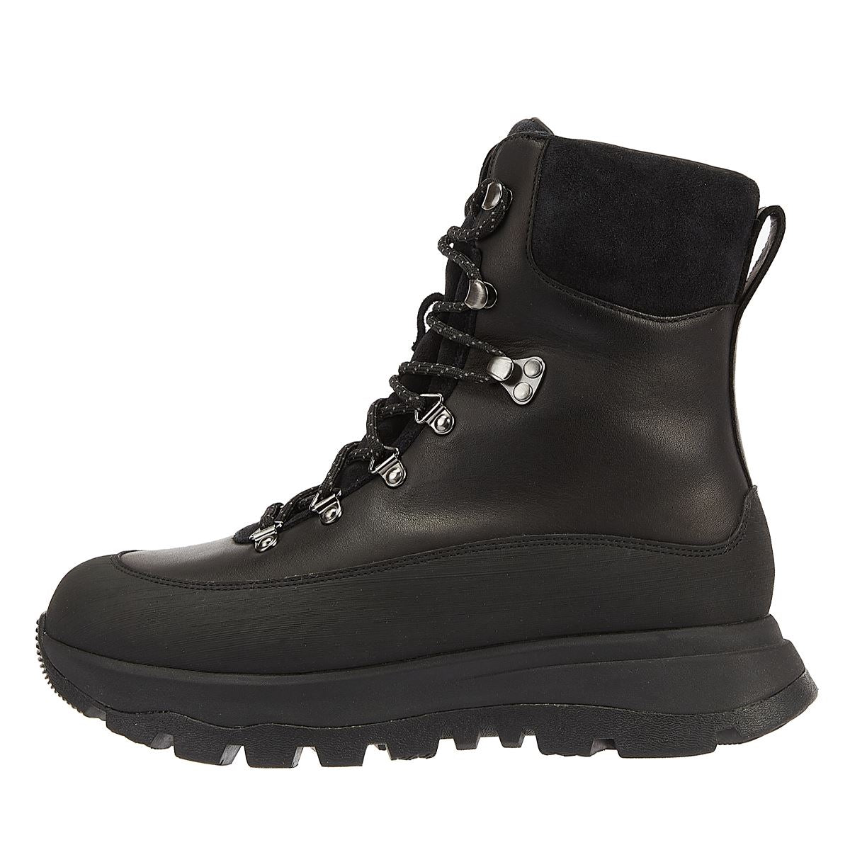 FitFlop Bottes Noires En Cuir Pour Femme Neo D-Hyker.