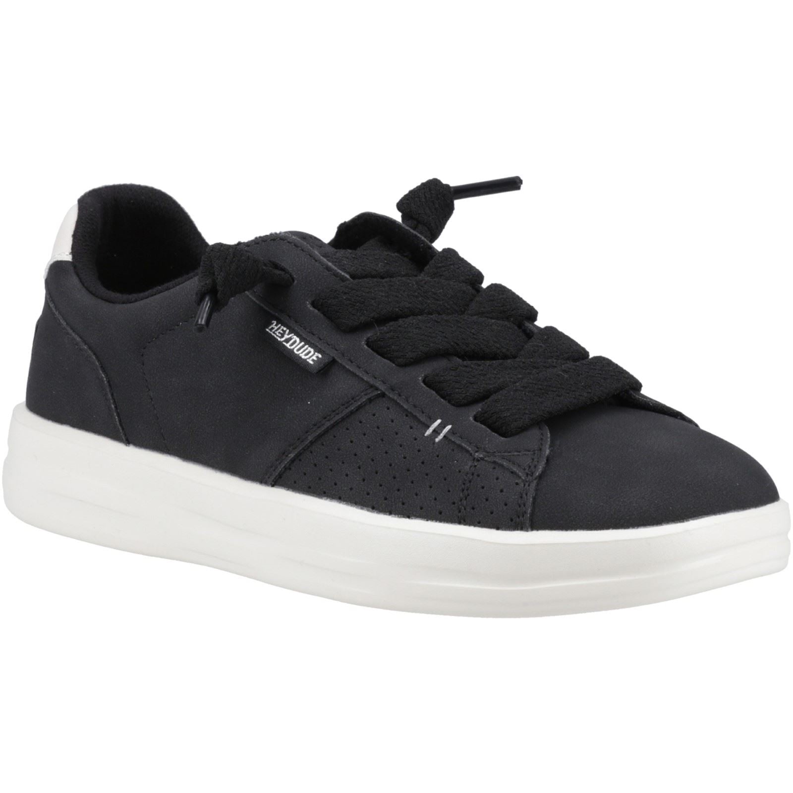 HEYDUDE Karina Duo Classic Baskets Noires Pour Femmes En Polyuréthane