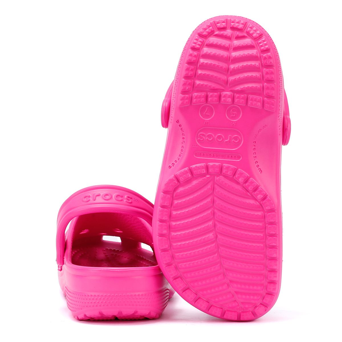 Crocs Classic Sabots Écrasés Roses Pour Femmes