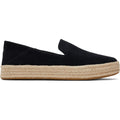 TOMS Carolina 100% Vache Espadrilles Noires Pour Femmes