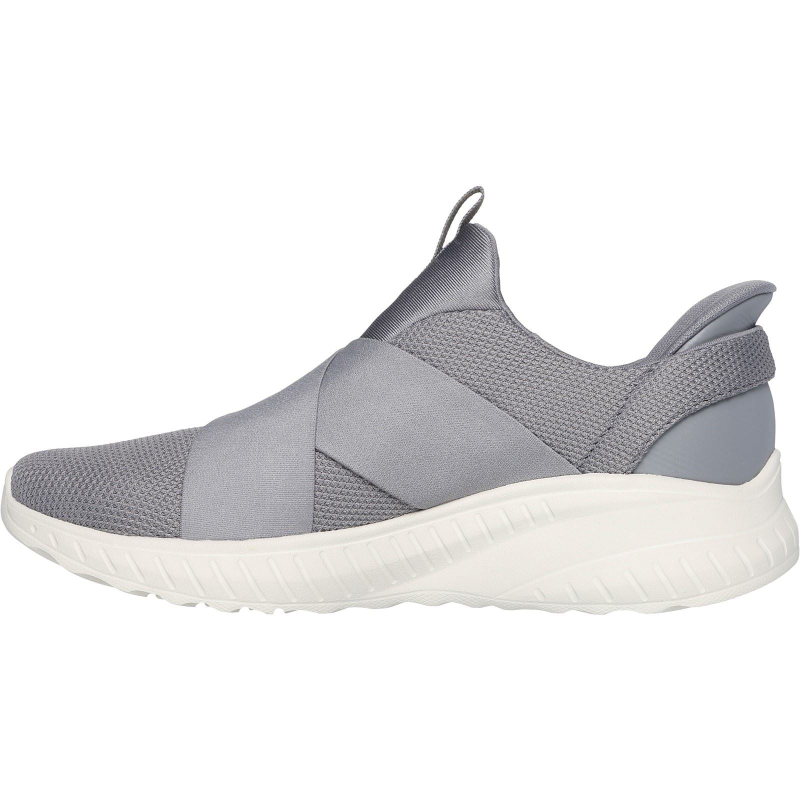 Skechers Bobs Squad Chaos Your Moment Baskets Femme Grises En Textile