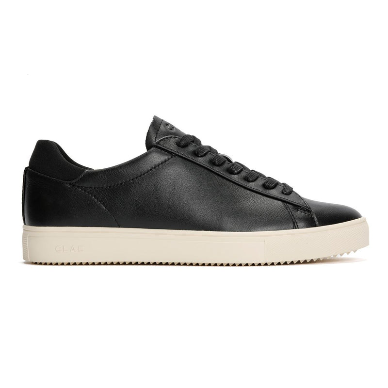 Clae Bradley Baskets En Cuir Noir Pour Hommes