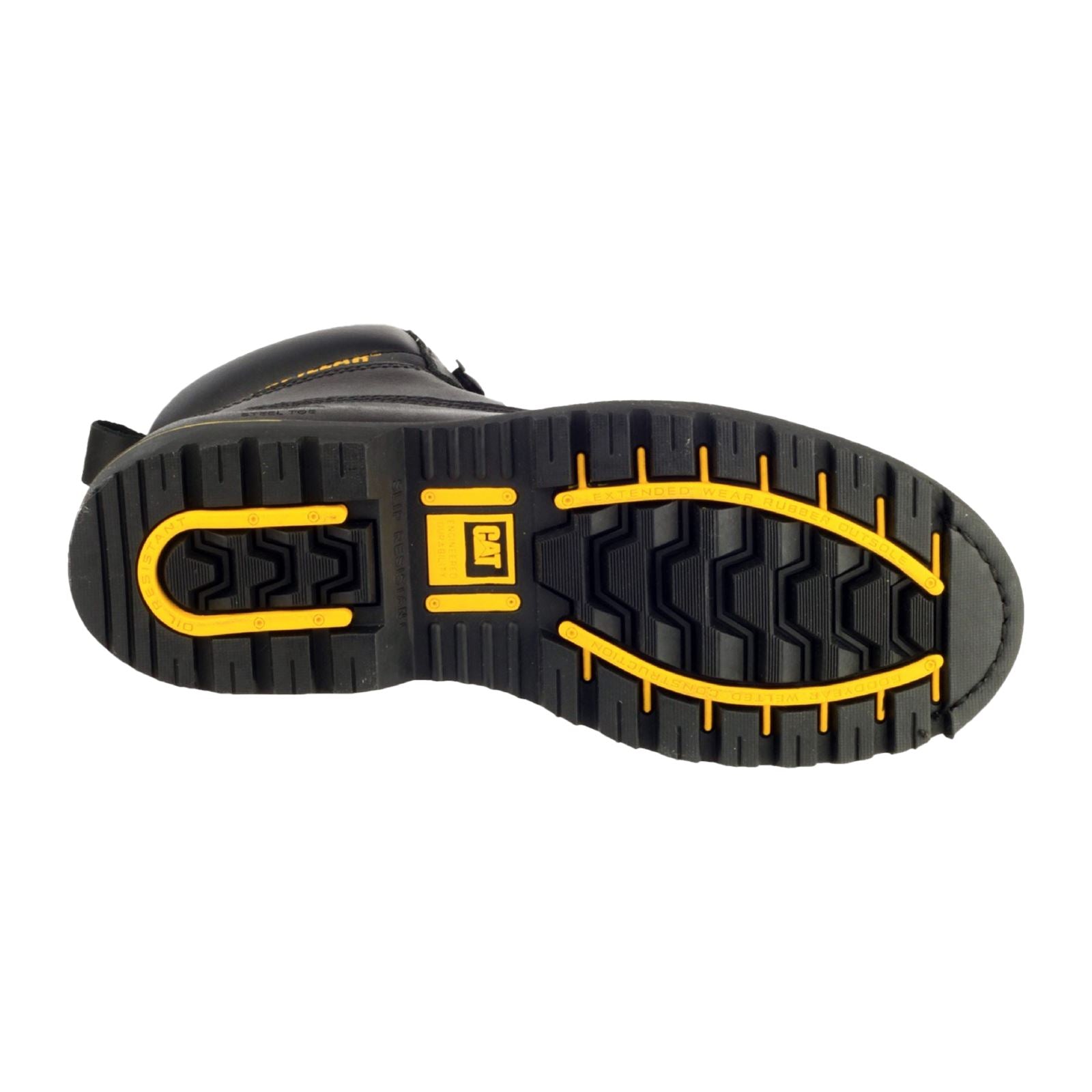 Caterpillar Bottes De Sécurité En Cuir Noir Cat Holton S3