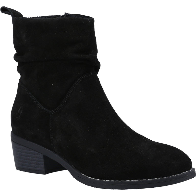 Hush Puppies Iris Bottes En Daim Noir Pour Femmes