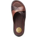 Base London Webb Sandales Homme En Cuir Marron Brûlé