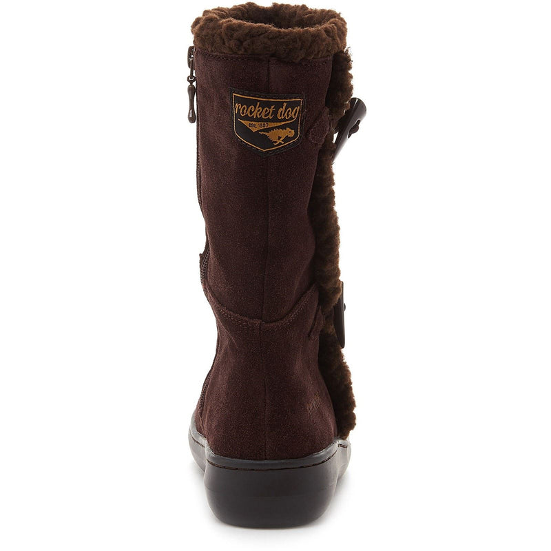 Rocket Dog Slope Bottes Pour Femmes En Daim Couleur Chocolat