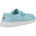 HEYDUDE Wendy Canvas Mocassins Turquoise Pour Femmes En Coton 100%