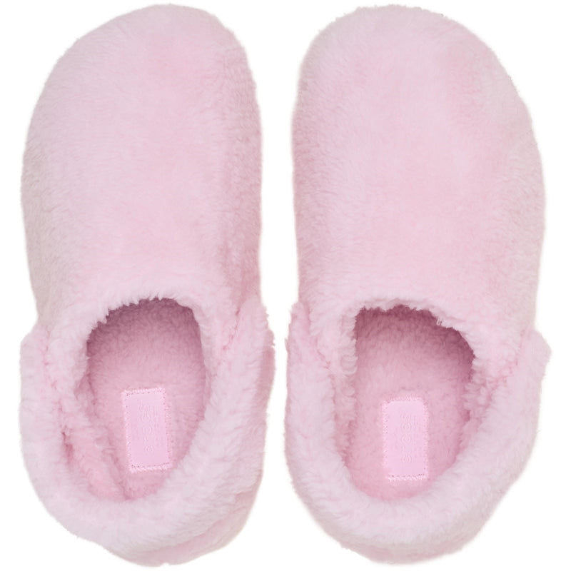 Crocs Classic Cozzzy Pantoufles En Lait Rose En Polyester Pour Femmes