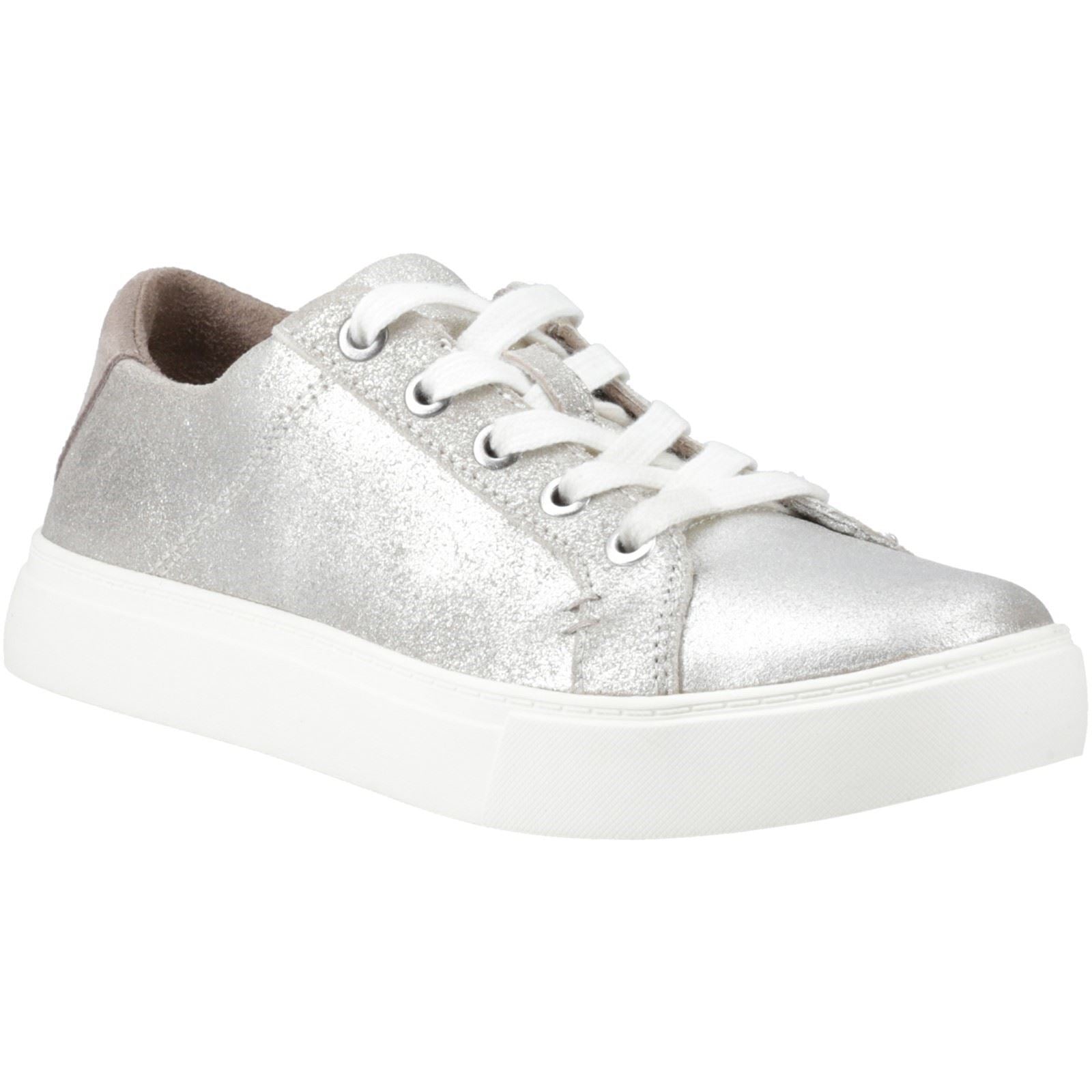 TOMS Kameron Baskets En Cuir Argentées Pour Femmes