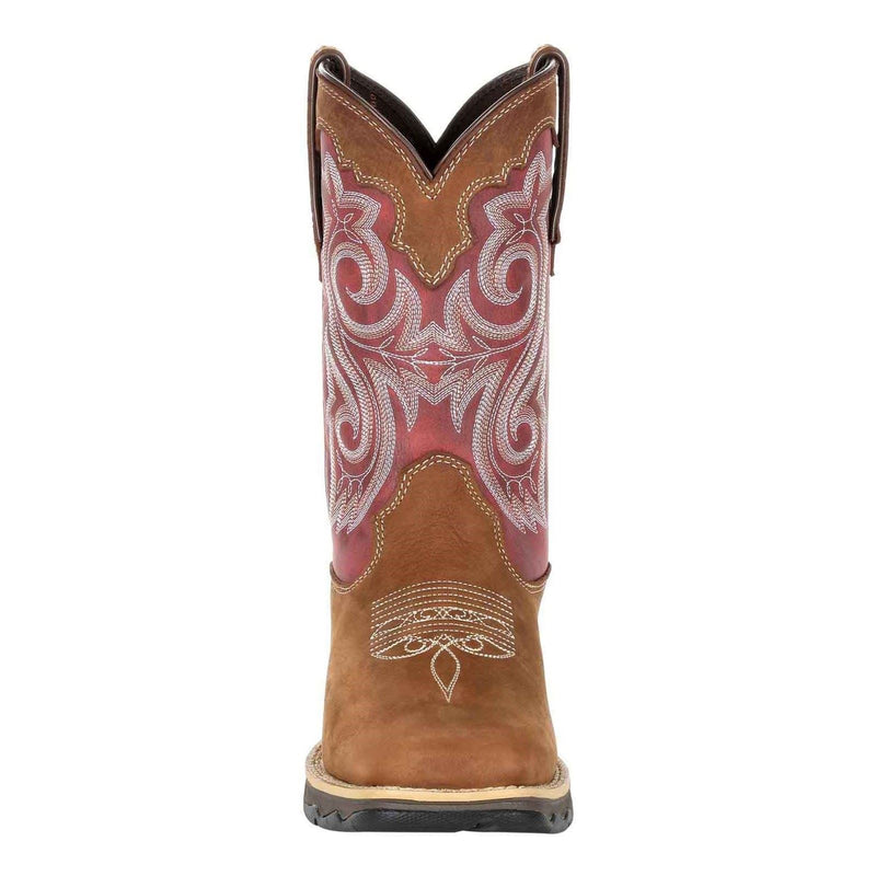 Durango Lady Rebel Bottes En Cuir Pour Femmes Marron/Rouge Rouille Briar