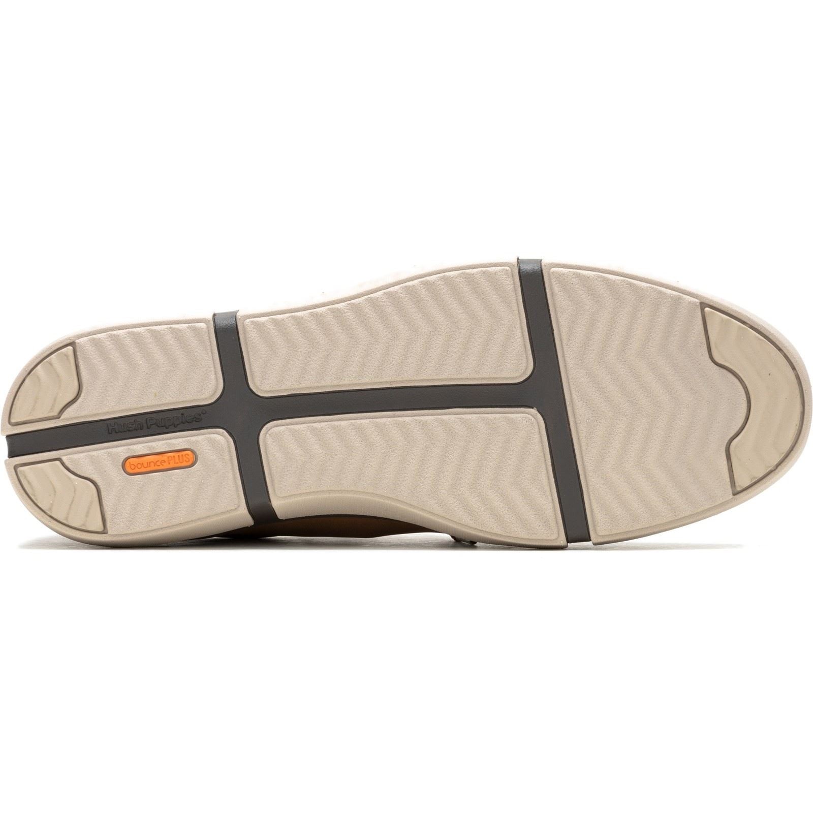 Hush Puppies Briggs Baskets Homme En Cuir Cognac