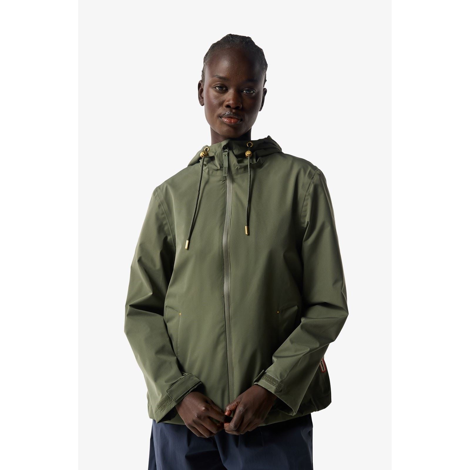 Hunter Original Lightweight Waterproof Veste De Pluie Verte Pour Femmes