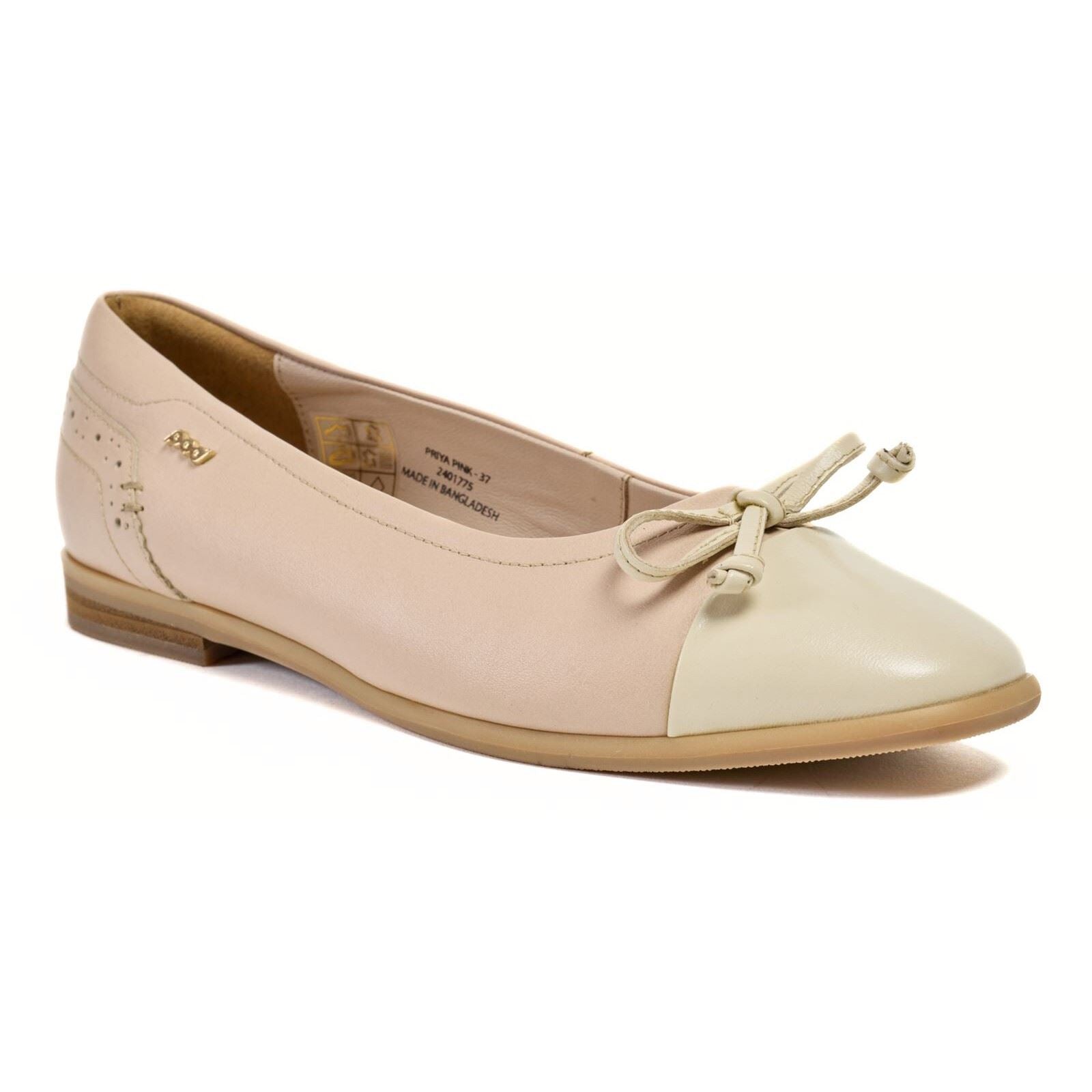 Pod Priya Flats En Cuir Pour Femmes, Rose