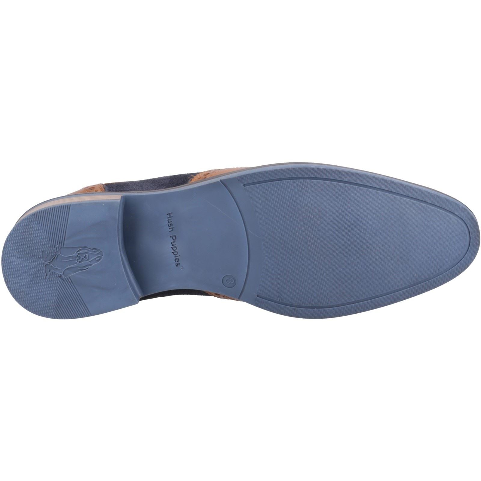 Hush Puppies Dustin Chaussures Bateau Pour Homme En Cuir/daim Marron/marine