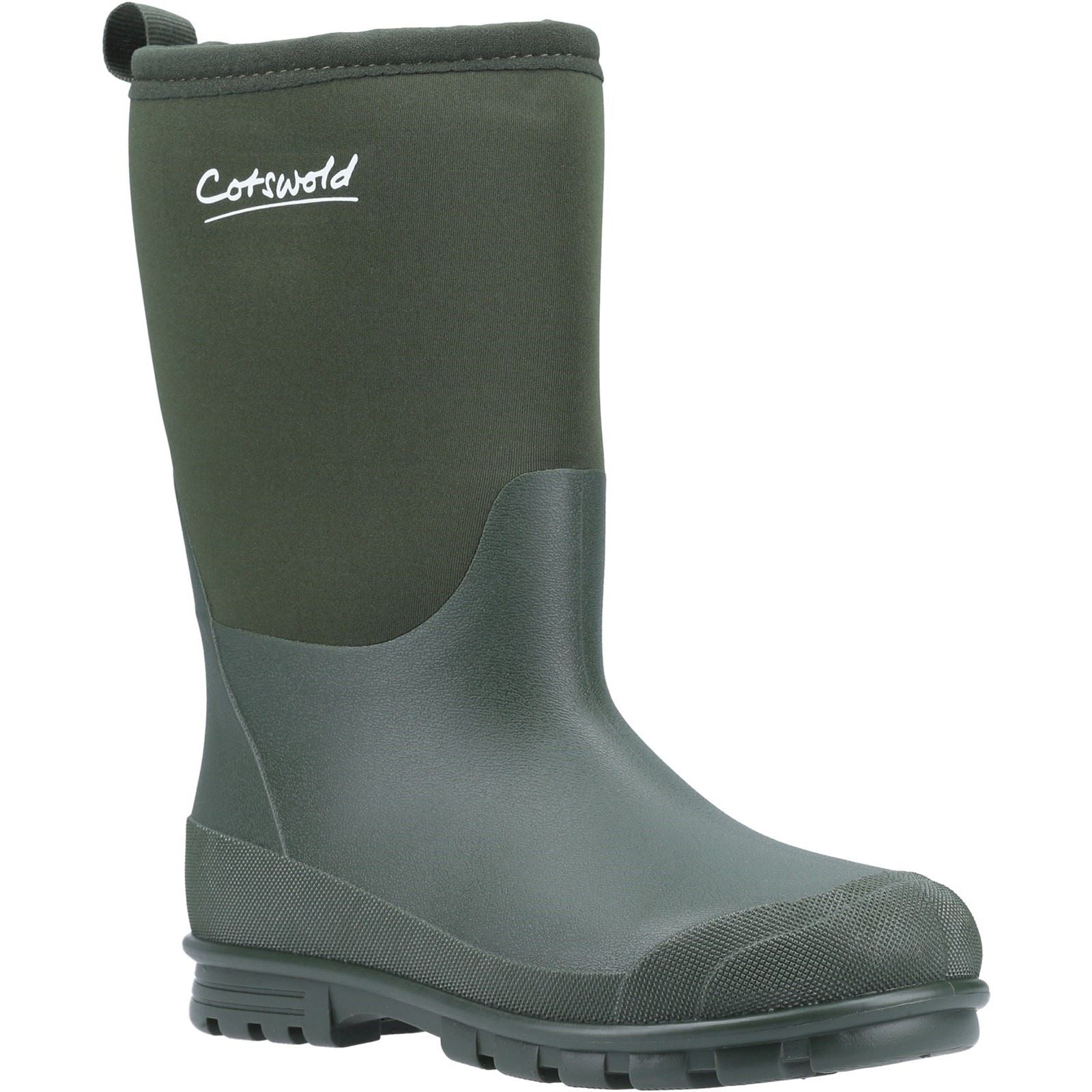 Cotswold Hilly Neoprene Tpr+neoprene Bottes En Caoutchouc Unisexe Pour Enfants En Vert