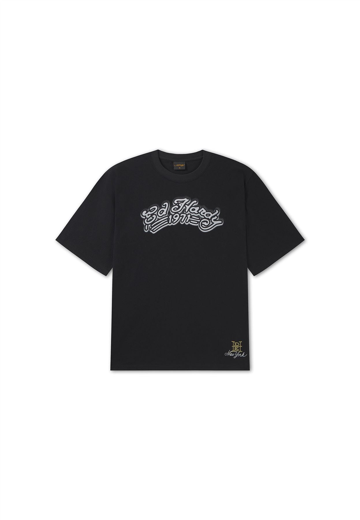 Ed Hardy Stay True Graphic Regular T-Shirts Noirs Pour Hommes