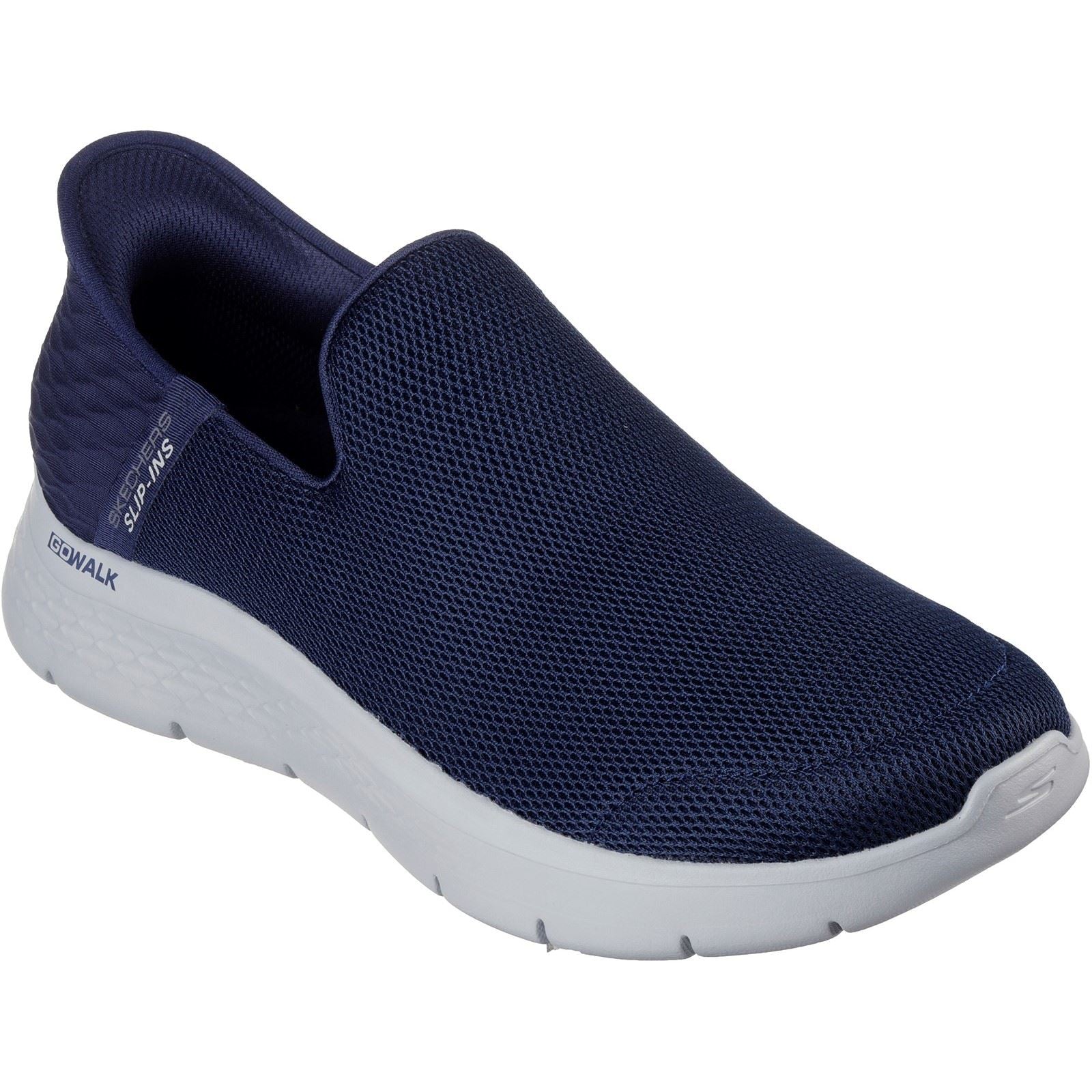 Skechers Go Walk Flex No Hands Baskets En Synthétique Pour Homme, Couleur Marine
