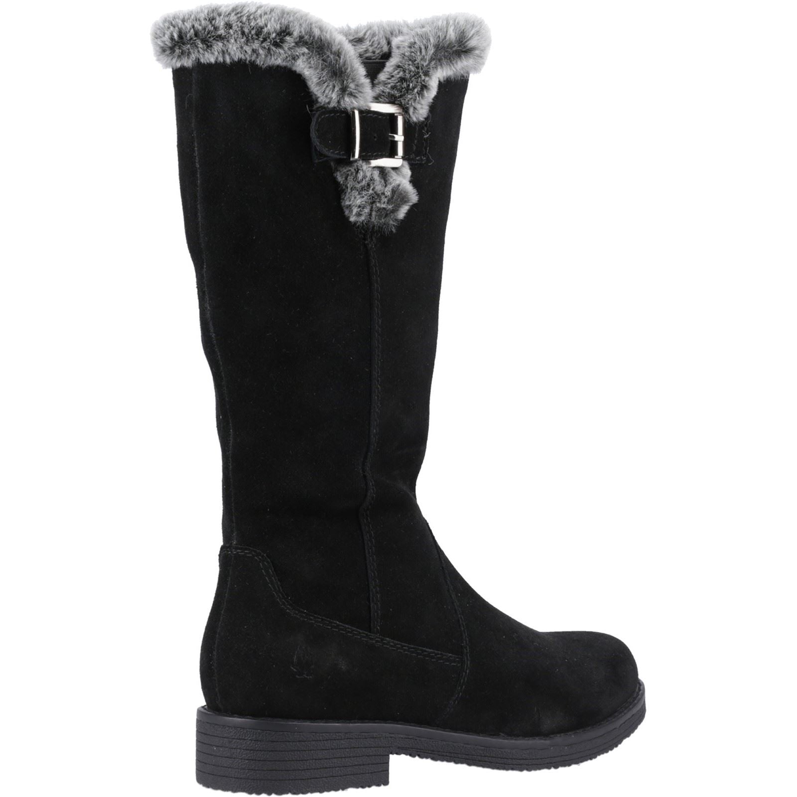 Hush Puppies Millie Bottes Noires Pour Femmes En Suède