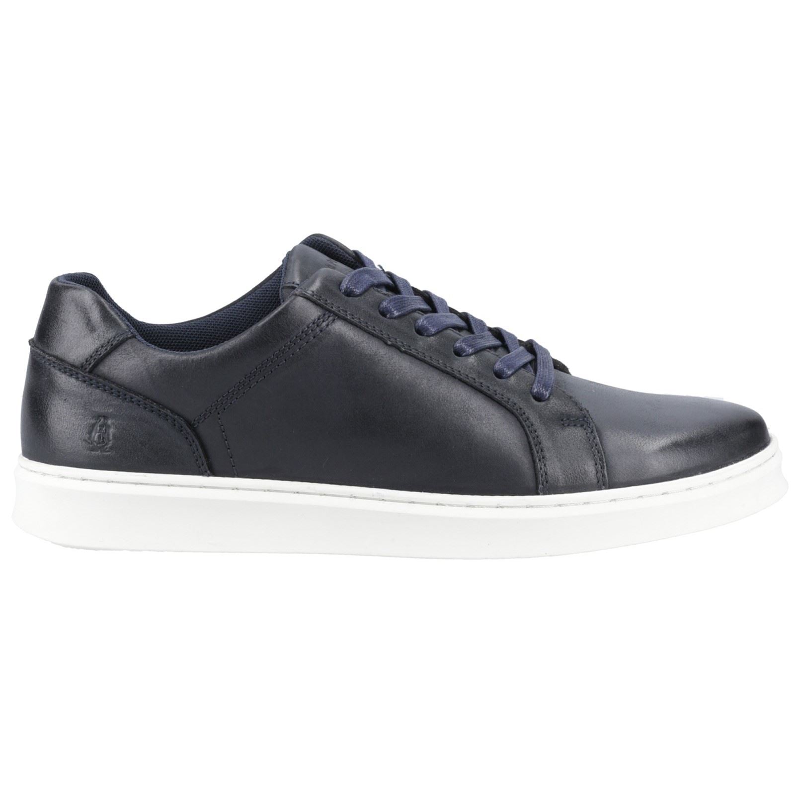 Hush Puppies Madden Chaussures De Sport Pour Homme En Cuir Bleu Marine